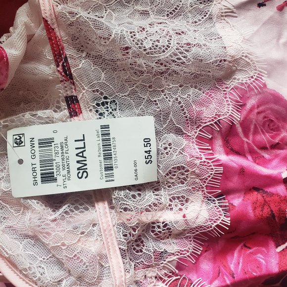 Inc Floral-Print Lace Chemise Nightgown, Small - Picture 3 of 4